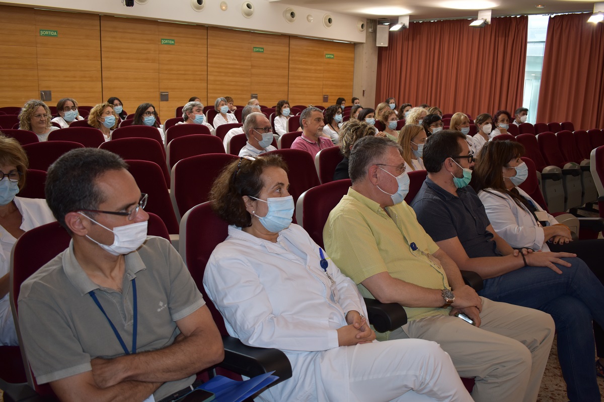 Un moment durant la presentació a l'Institut d'Assistència Sanitària