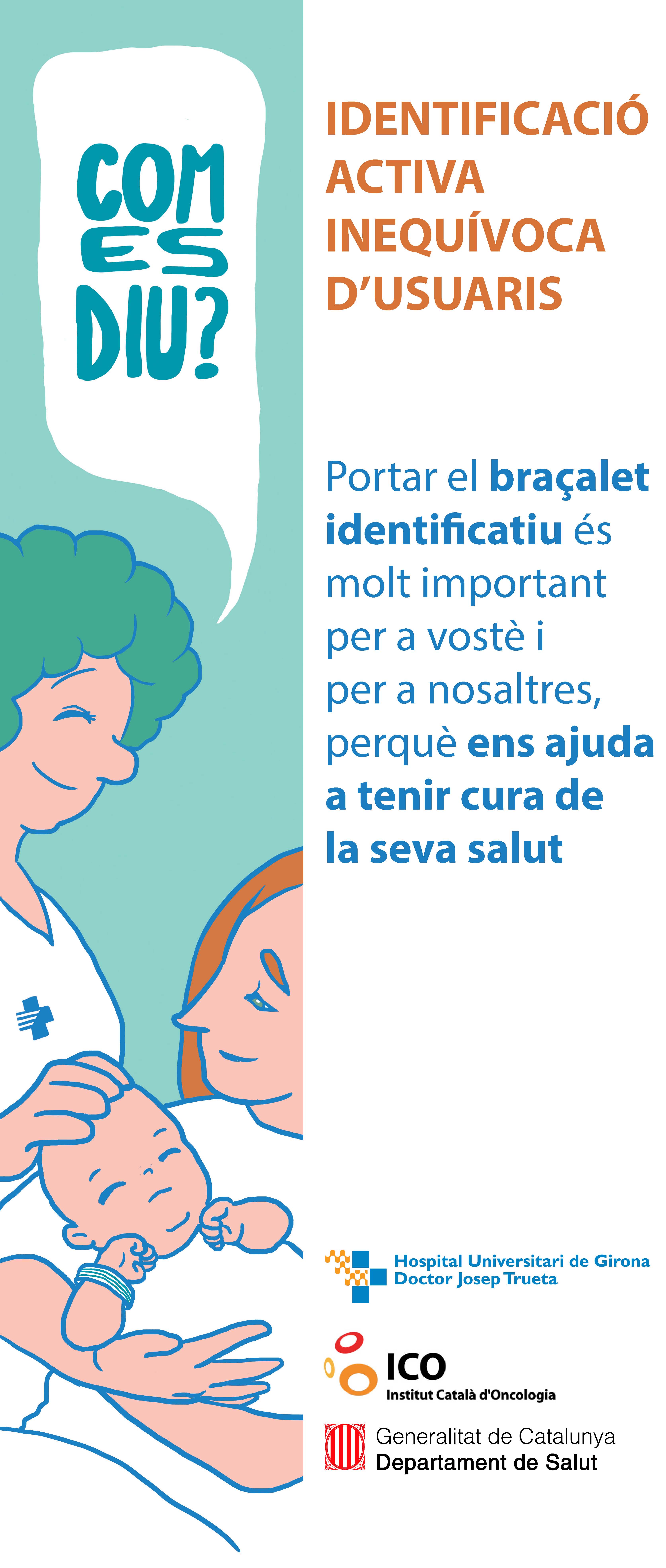 Banner Campanya de Conscienciació de la importància de la correcta identificació de pacients