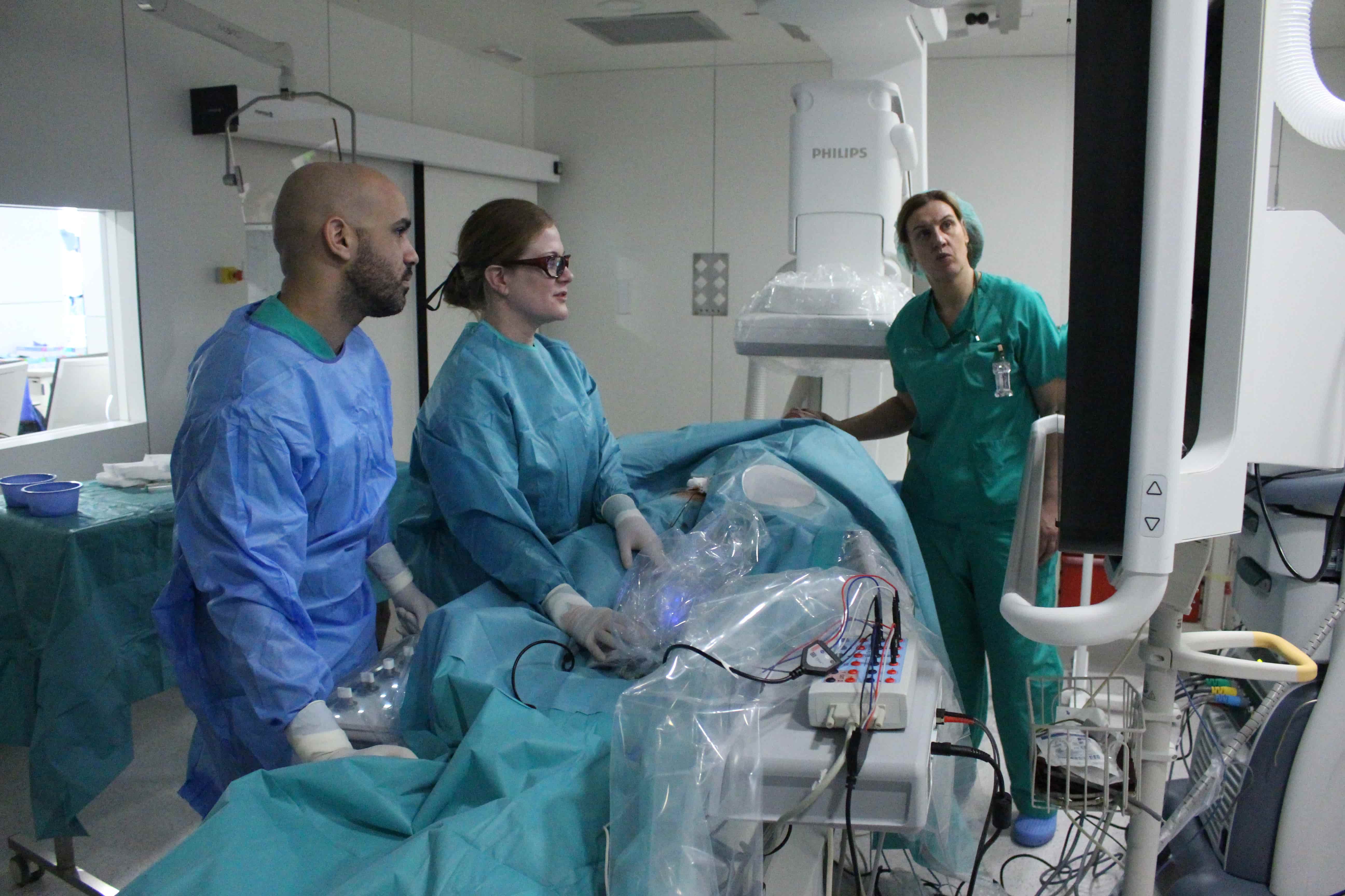 Foto de professionals de la Unitat d'Arrítmies de l'Hospital Trueta.