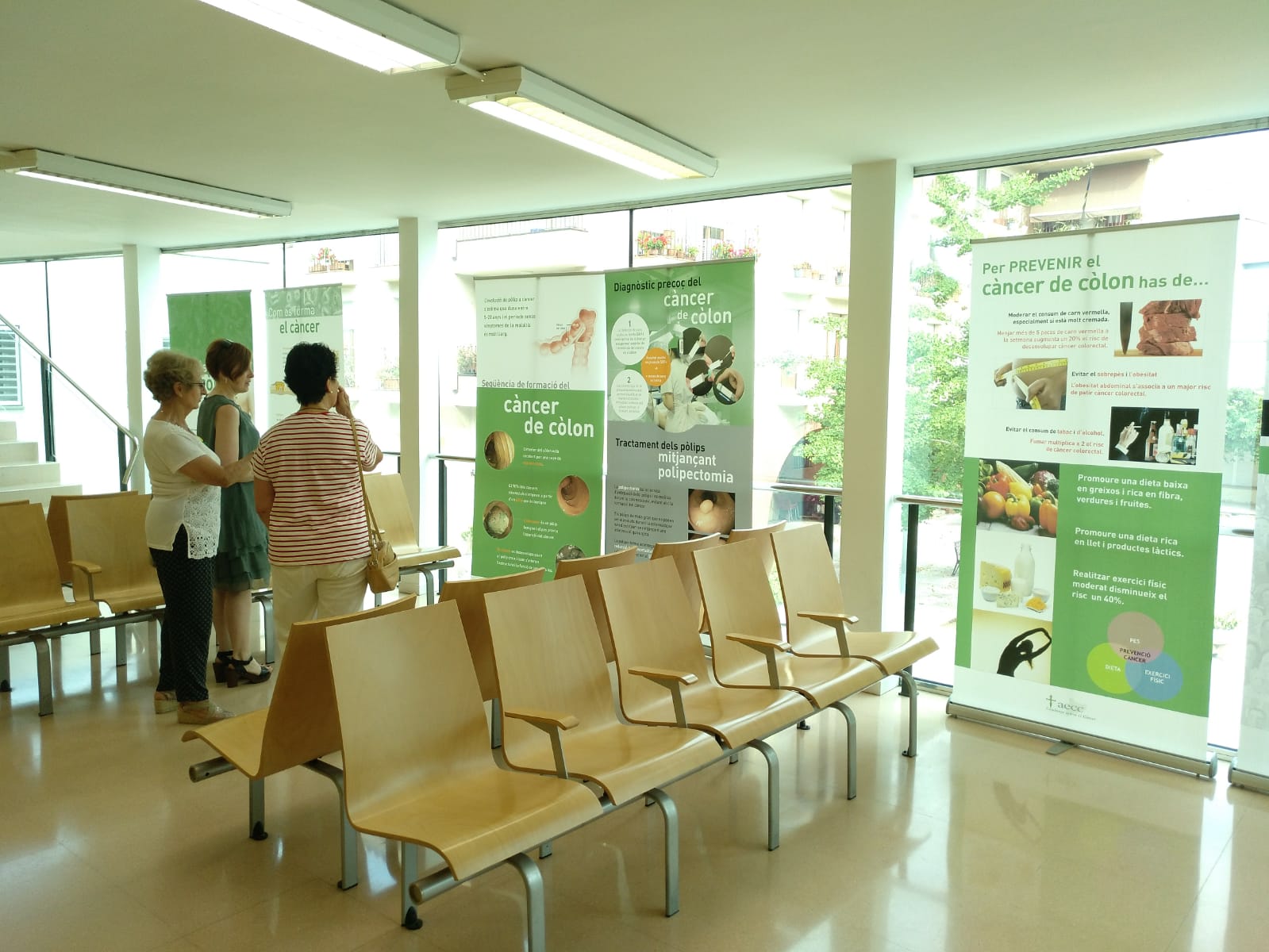 Exposició sobre el Programa de Cribratge de Càncer de Còlon i Recte en el CAP de Sant Feliu de Guíxols