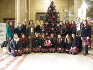 Els alumnes de l'escola de les Alzines van decorar el nostre arbre de Nadal