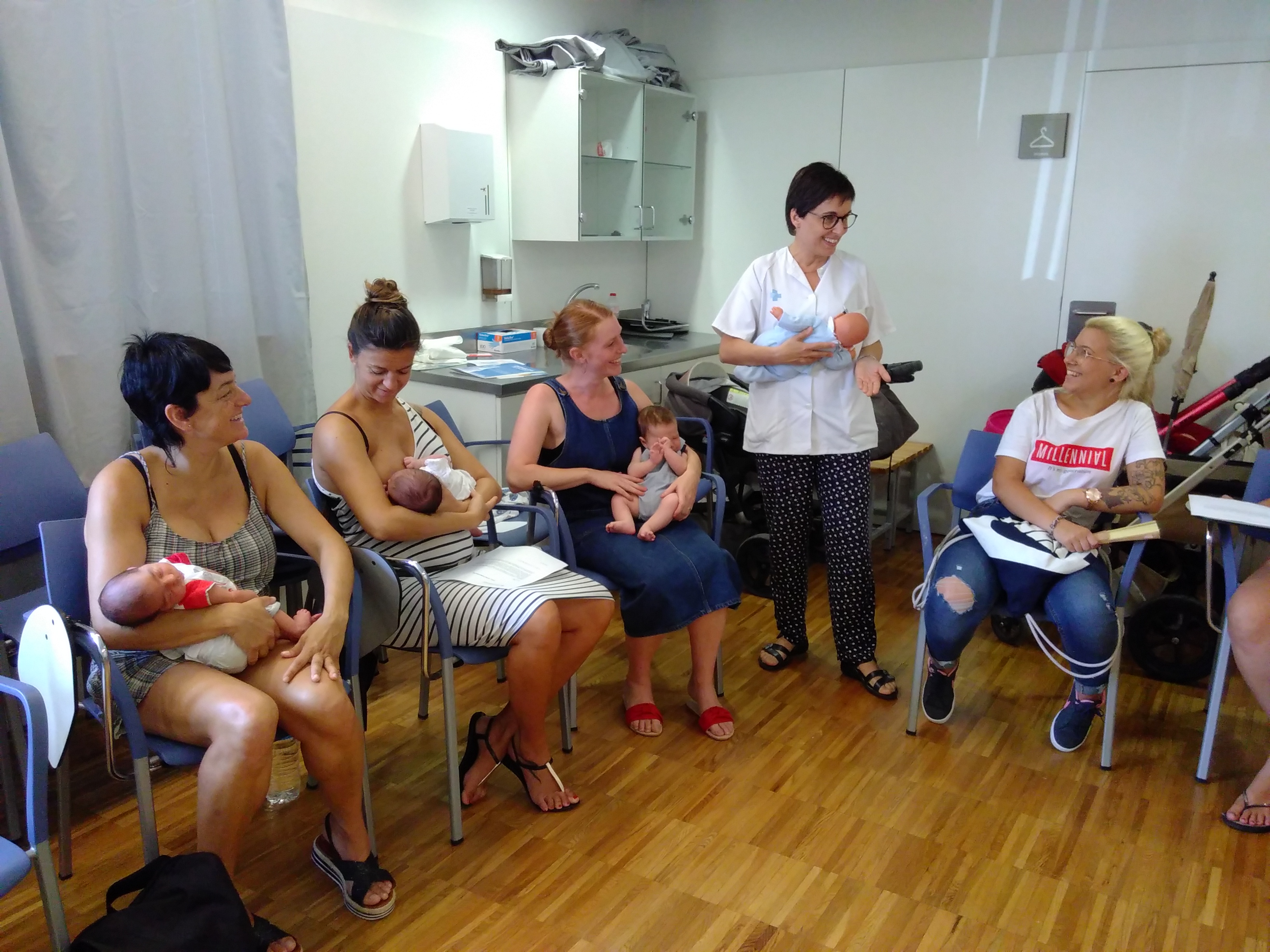 Foto del taller de lactància materna
