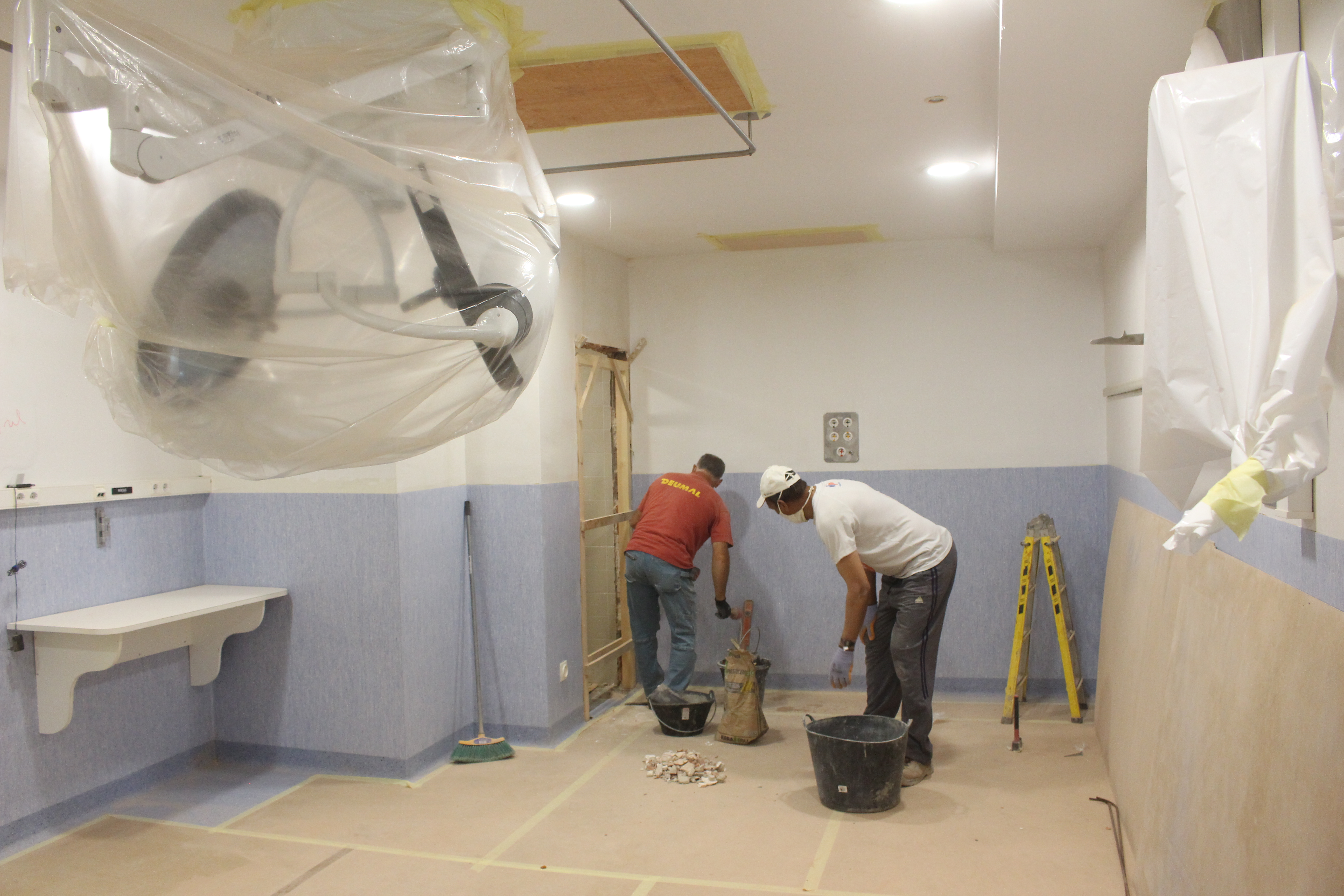 Obres a l’àrea de Reanimació Postquirúrgica de l'hospital Trueta