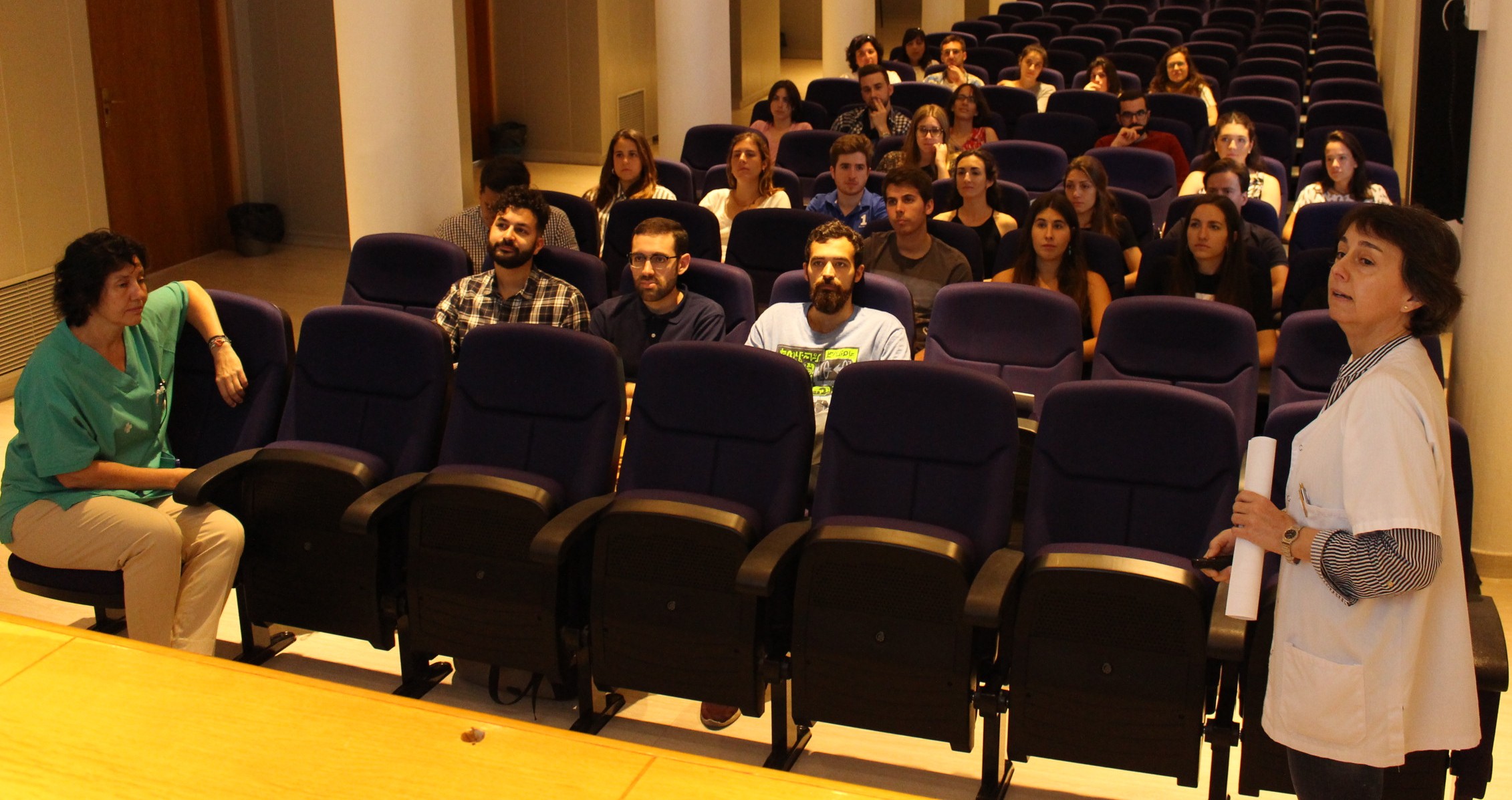 Foto de la presentació de la Jornada d’Acollida a l’Hospital Universitari