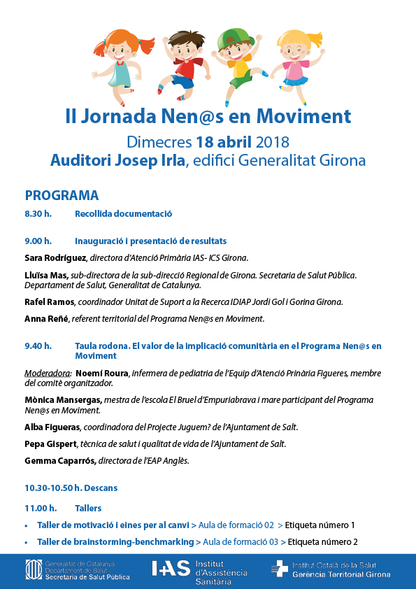 Programa II Jornada de Nen@s en Moviment