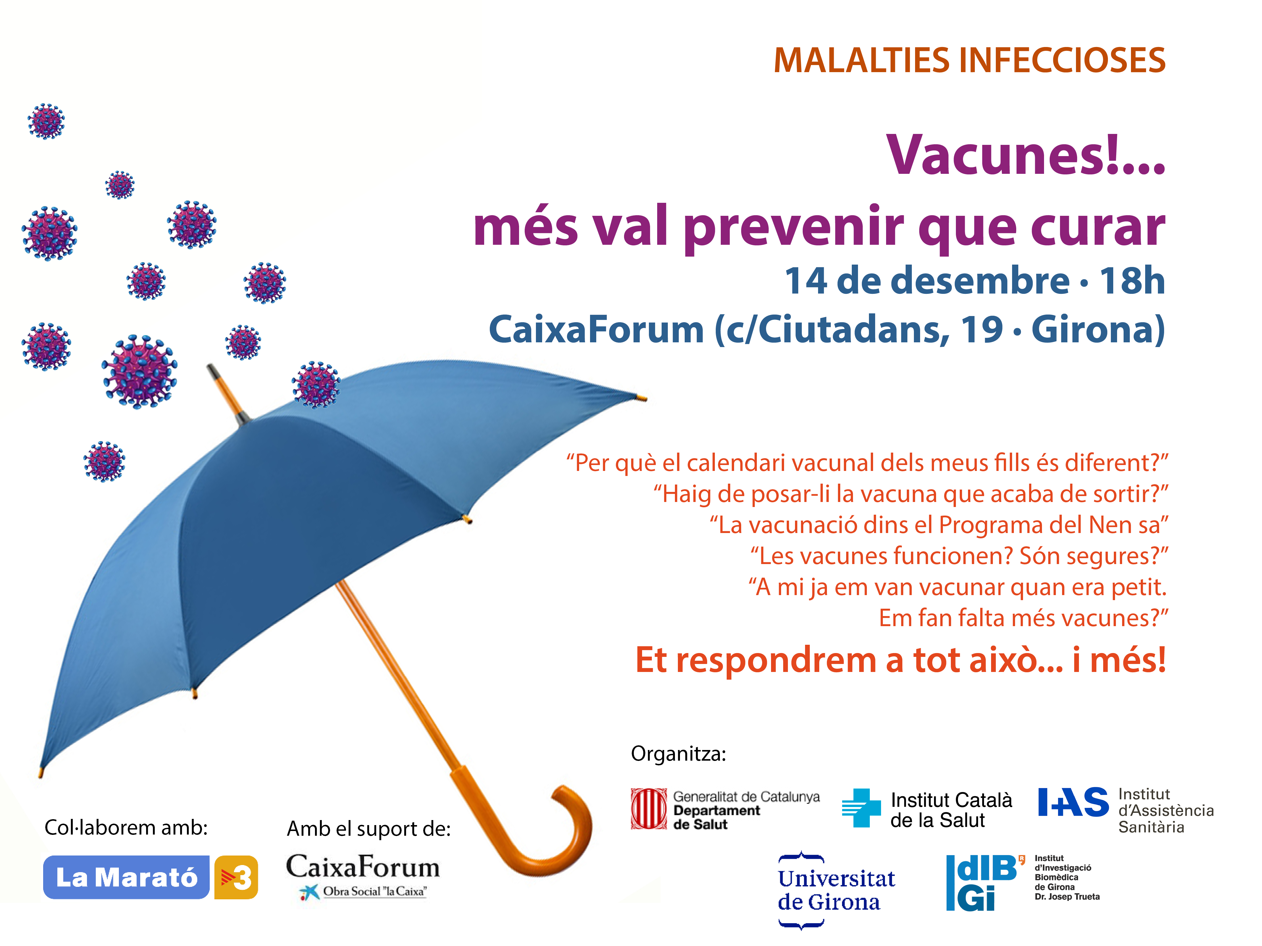 Programació xerrada Vacunes!... Més val prevenir que curar