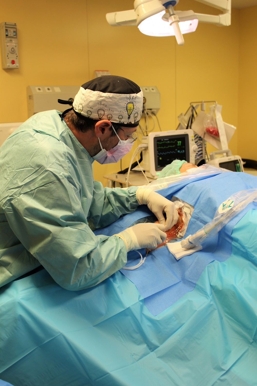 L'Equip d'Infusió i Accessos Vasculars durant un procediment.