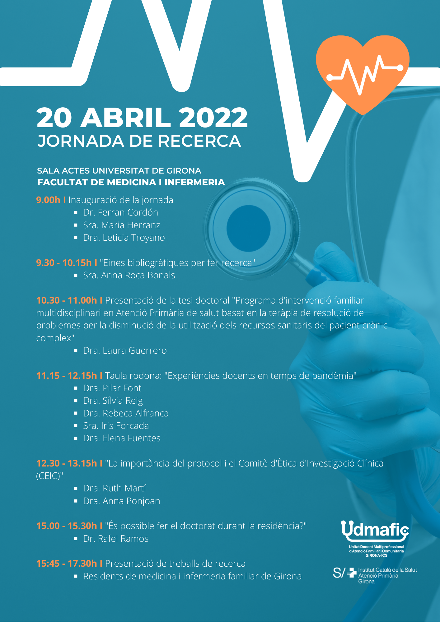 Programa de la Jornada de recerca d'atenció prmària 2022