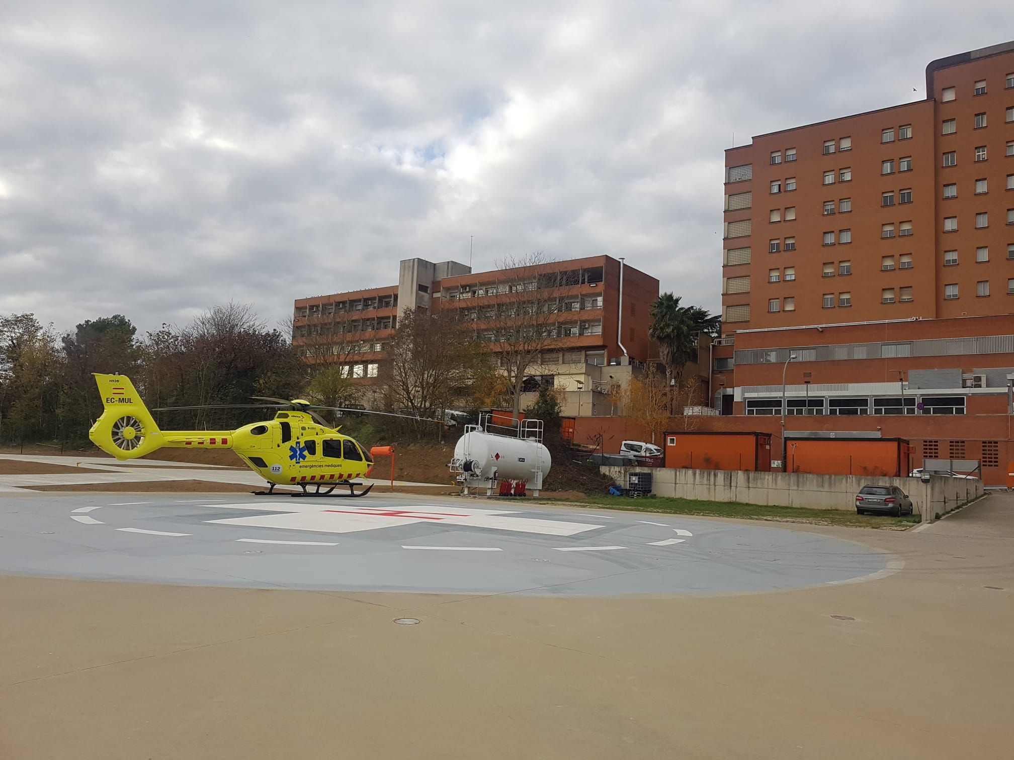 L'helisuperfície de l'Hospital Trueta, ampliada.