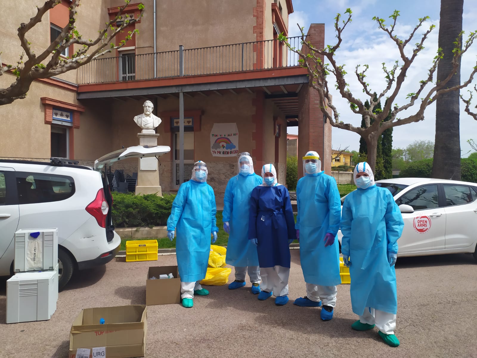 Fotografia nº2 de professionals de l'atenció primària de Banyoles i de Roses en residències geriàtriques