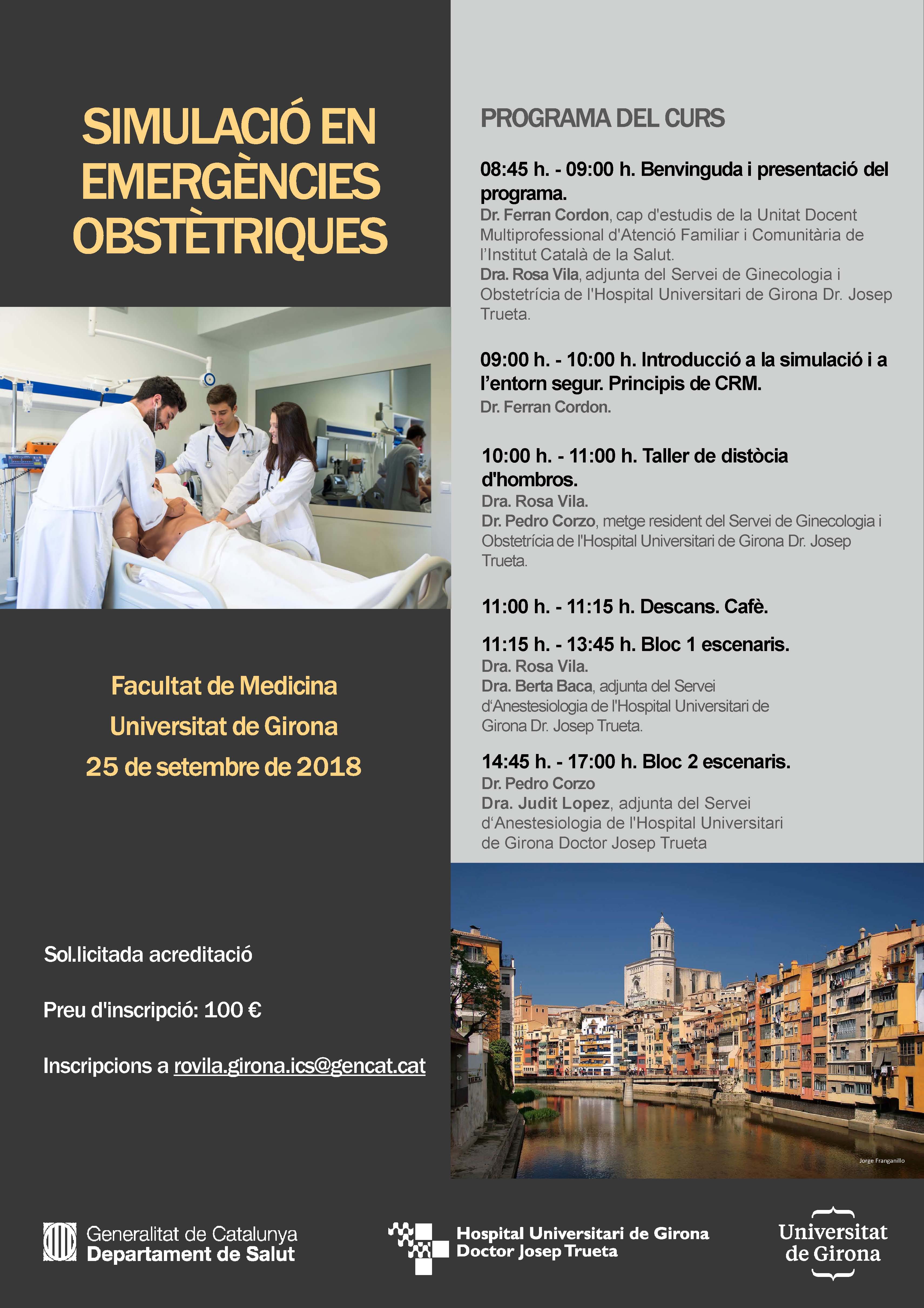 Programa del curs de simulació en emergències obstètriques