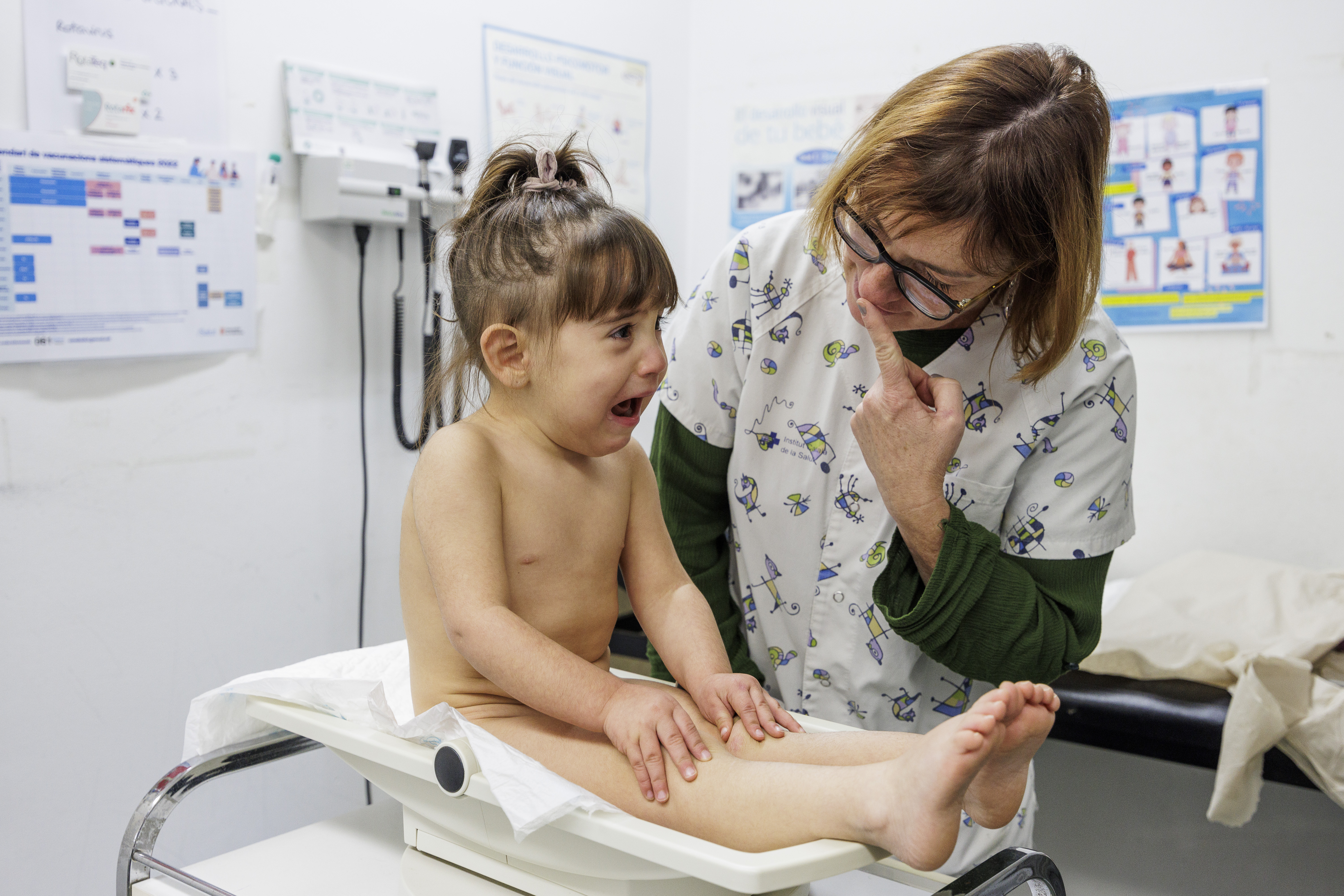 Durant una consulta de Pediatria