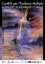 cartell del concert solidari de corals "CantEM per l'esclerosi múltiple"