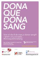 Cartell dia de la Dona fet pel Banc de Sang i Teixits
