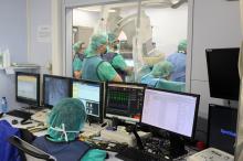 Realització d'un procediment de l’implant transcatèter de pròtesis valvulars aòrtiques a l'hospital Trueta