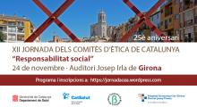 Cartell del 25è aniversari del naixement dels comitès d’ètica assistencial a Catalunya