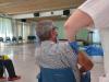 Un usuari rep la vacuna contra la grip 