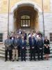 foto de familia dels representants del Consell Ciutadà de l’Institut Català de la Salut a Girona i de l’Institut d’Assistència Sanitària a la seu de la Generalitat a Girona