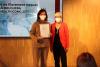 La Dra. Yolanda Silva rep la beca e-health